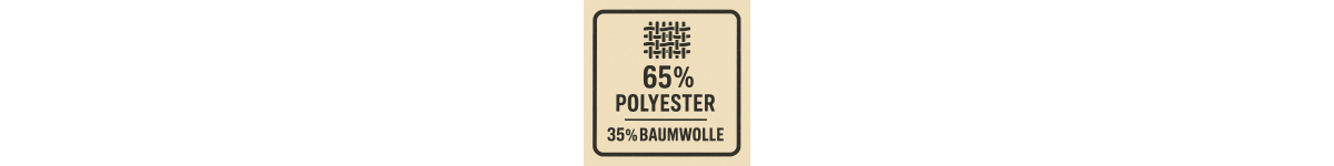 65% Polyester / 35% Baumwolle
