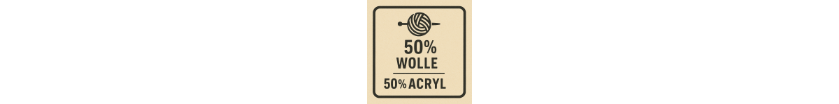 50% Wolle / 50% Acryl