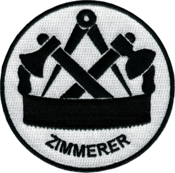 Zimmerer-Stickaufnäher