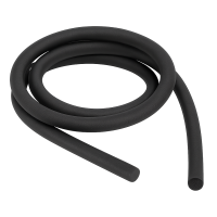 Moosgummirundschnur EPDM schwarz, ringsum mit Haut 4 mm