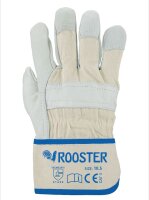 ROOSTER Volllederhandschuh, gefüttert, natur, Gr. 10,5