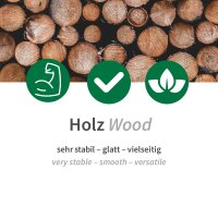 NATUREstar BIO Holzmundspatel Birkenholz – 100 Stück – Splitterfrei & Medizinisch zertifiziert – Der Universal-Spatel (15 cm)