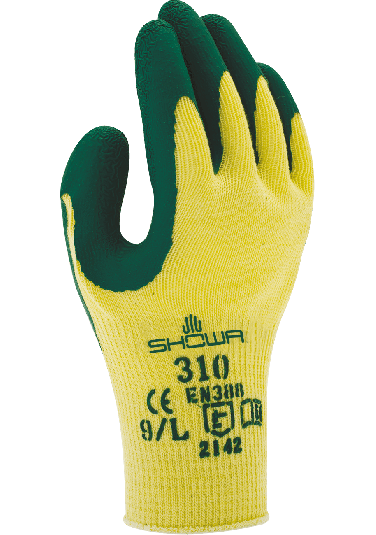 SHOWA 310 EU Handschuh gelb/grün L/9