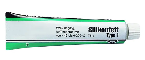 diamant® Silikonfett Type 1 Tube 75 g, Universal-Schmierfett für Gummi, Metall, Glas, Keramik, Laborfett, Trennmittel, Isoliermittel