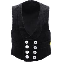 JOB Zunftweste Trenkercord TIMO schwarz