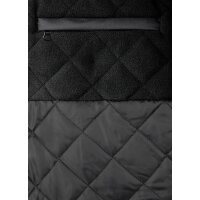 JOB-TEX-Jacke BREMEN schwarz – wasserdichte Dachdecker-Jacke mit abnehmbarer Kapuze und Reflexeffekten