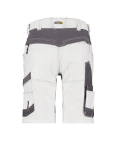 DASSY® Axis Painters Women Stretch-Malershorts Damen | D-FX Flex | Mech. Stretch + 4-Way Stretch Cordura® Schritt | Cordura® Malerwerkzeug-Schenkeltasche | Adjusted Fit | Elastischer Seitenbund | Größen 32–50 | Art.-Nr. 250092 weiß/anthrazitgrau 38