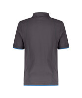 DASSY® Orbital Arbeitspoloshirt – D-FX Flex | 97% Baumwolle Piqué | Strickkragen | Ideal zur Firmenveredelung | XS–4XL anthrazitgrau/azurblau XS