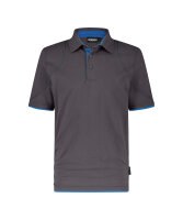DASSY® Orbital Poloshirt anthrazitgrau/azurblau 2XL