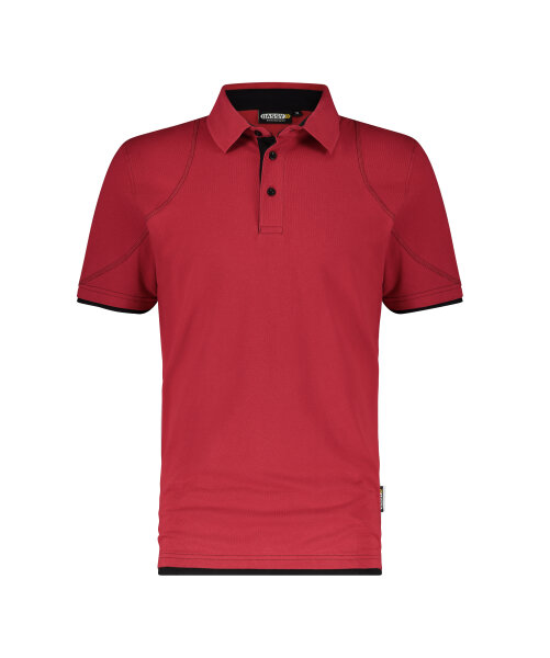 DASSY® Orbital Poloshirt rot/schwarz 2XL