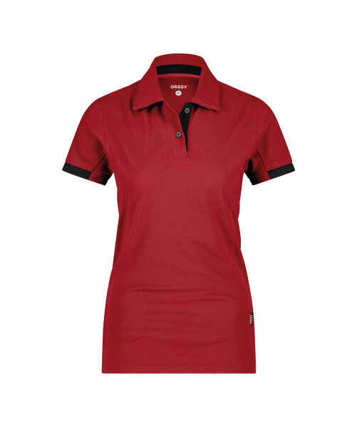 DASSY® Traxion Next Women Poloshirt für Damen rot/schwarz S