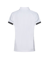 DASSY® Traxion Next Women Damen-Poloshirt – D-FX Flex | Tailliert | UV 50+ EN 13758 | Mesheinsätze | feuchtigkeitsableitend | 50% recyc. PES | XS–2XL weiß/anthrazitgrau M
