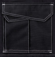 JOB Shorts JAM! | Canvas + CORDURA® | 3M Reflexeffekte | weiße Kontrastnähte | schwarz | 51552