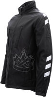 JOB Zimmerer Sommer-Soft Shell Jacke ZEUS | gesticktes Logo | Stretch | Winddicht | YKK RV | Reflexeffekte | schwarz | 100412