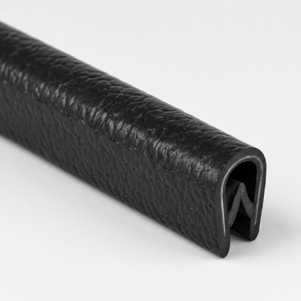 PVC-Kantenschutzprofil, schwarz, 5,8 x 8,0 mm, Klemmbereich 0,8 - 1,0 mm