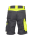 ARDON® NEON Arbeitsshorts in Schwarz/Neongelb – robuste Canvas-Sommerhose mit Elastikbund, Reflexpaspel und durchdachtem Taschensystem für Handwerker, Bau und Outdoor