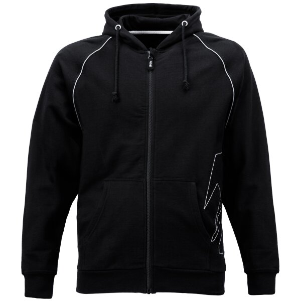 JOB Dachdecker-Hoodie-Sweat-Jacke OSLO schwarz