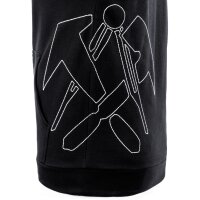 JOB Dachdecker Sweatjacke OSLO Hoodie schwarz gesticktes Zunftlogo YKK