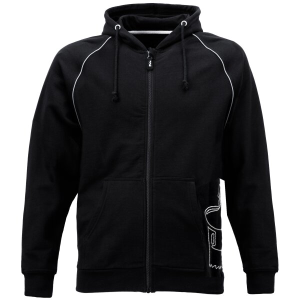 JOB Zimmerer-Hoodie-Sweat-Jacke ZONS schwarz