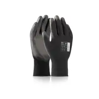 Handschuhe mit PU-Beschichtung, schwarz