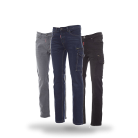 Herrenhose WEST mit Taschenkombination im Jeans-Design