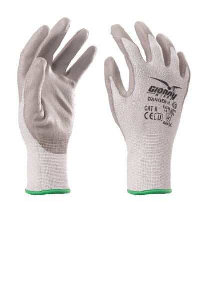 PAYPER Schnittschutzhandschuh DANGER H – Level C (TDM) – PU-beschichtet – 13G Polyethylen – Abriebfest & Griffig – EN 388